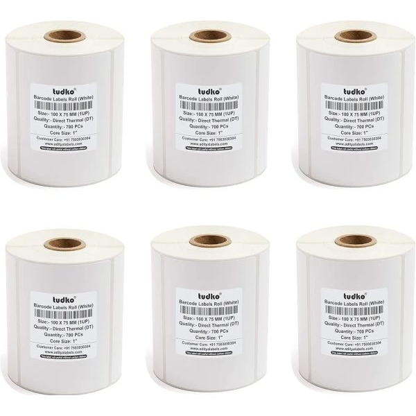 100mm x 75mm DT Thermal Label Roll | 750 Labels per Roll | Direct Thermal Sticker | Lumera Roll - Image 3