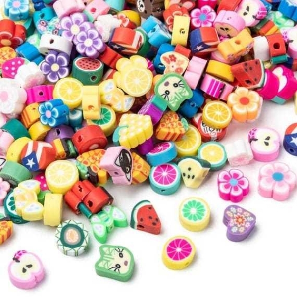 100pcs Mix Polymer Clay Beads 10mm Mixed Colorful DIY Beads for Necklace Bracelet Jewelry Making - Image 3