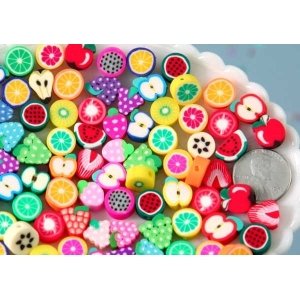 100pcs Mix Polymer Clay Beads 10mm Mixed Colorful DIY Beads for Necklace Bracelet Jewelry Making