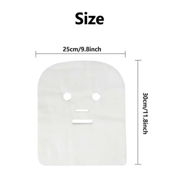 100PCS Pure Cotton DIY Beauty Mask Salon Disposable Facial Gauze Highly Water Absorption Non-Irritating Face Gauze Mask Soft Pure Cotton Non-Irritating Skin Care Face Disposable Gauze Packet - Image 4