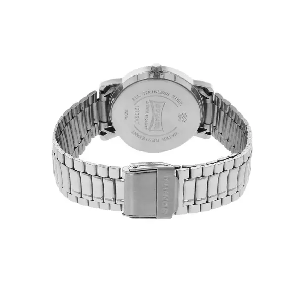 Sonata Quartz Analog with Day and Date White Dial Stainless Steel Strap Watch for Men - Image 4