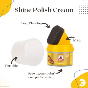 Superior Quality Solid Leather Shoe Wax | Shoes Wax | Shoes Brightener | Brush | by Comfort Corner