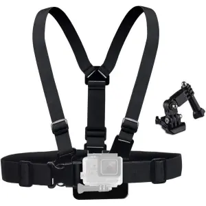 Chest Mount Harness Elastic Camera Vest Strap With 3 Way Adjustment