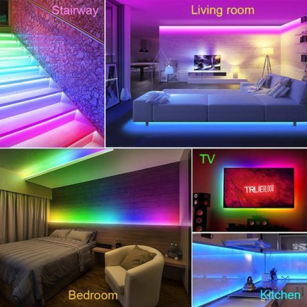 10m LED Strip Lights, LED Strip Colour Changing LED Fairy,RGB Light Strip - Image 2