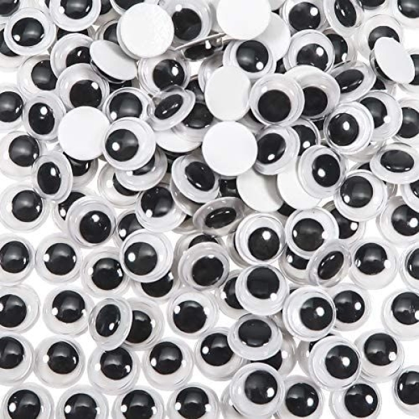 10mm Plastic Wiggle Googly Eyes 10 piece packet - Image 2