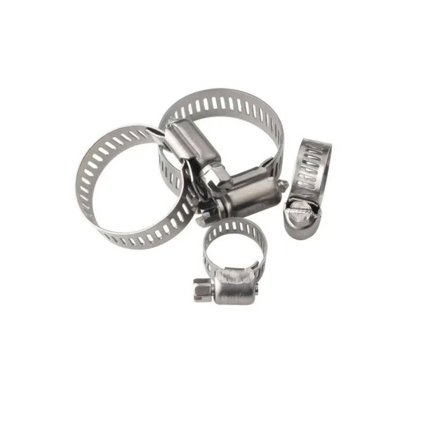 10pcs/Set Carbon Steel Hose Clamp Set, Simple Hose Clamp Kit For Home | Stainless Steel 10 Pcs Hose Clamp Set - Image 3
