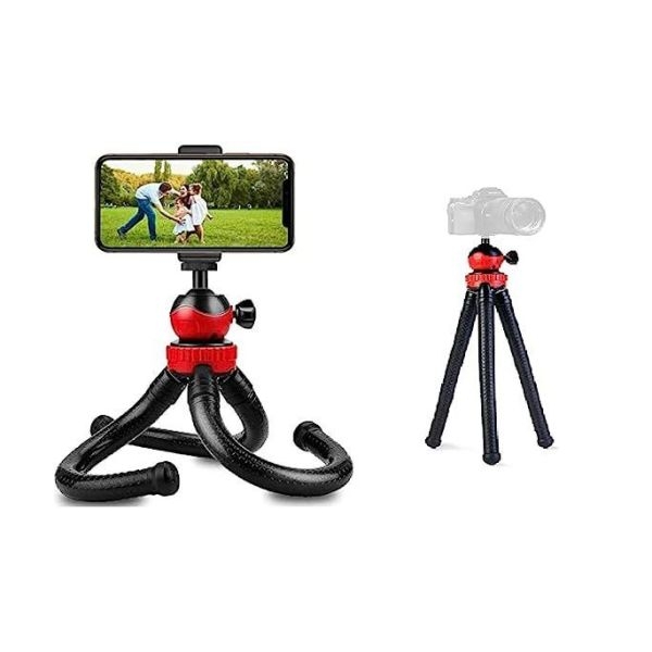 12" Flexible Tripod Better Gorilla Tripod With 360 Degree Rotating Head And Free Mobile Holder For Mobile,Camera,GoPro ,Projectors etc. - Image 2