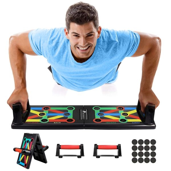 12 in 1 Push Up Board Foldable Fitness Equipment Multi-Function Push Up Rack Core Strength Muscle Training Equipment - Image 2