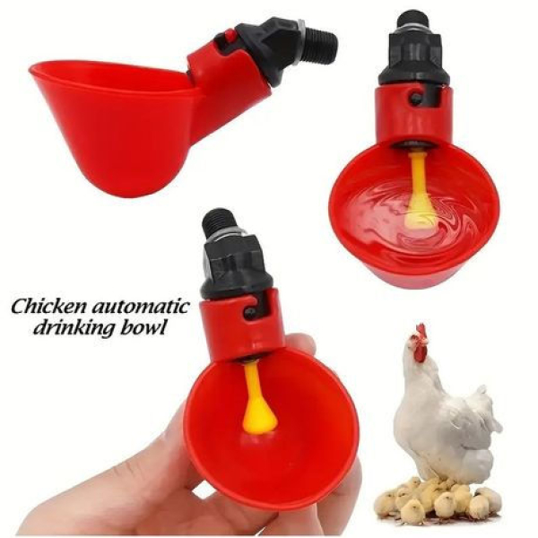 12 Pcs Red Coop Drinker Full Automatic Easy To Clean And Long Lasting - Image 3