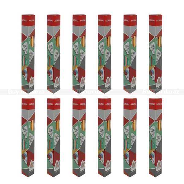 12 Set Of Natraj Triga Extra Dark 2B Pencils - Image 2
