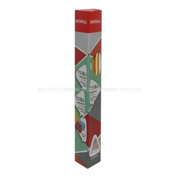 12 Set Of Natraj Triga Extra Dark 2B Pencils - Image 4