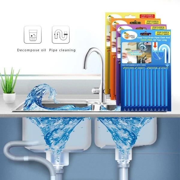 12/set Sani Sticks Oil Decontamination Kitchen Toilet Bathtub Drain Cleaner - Image 4