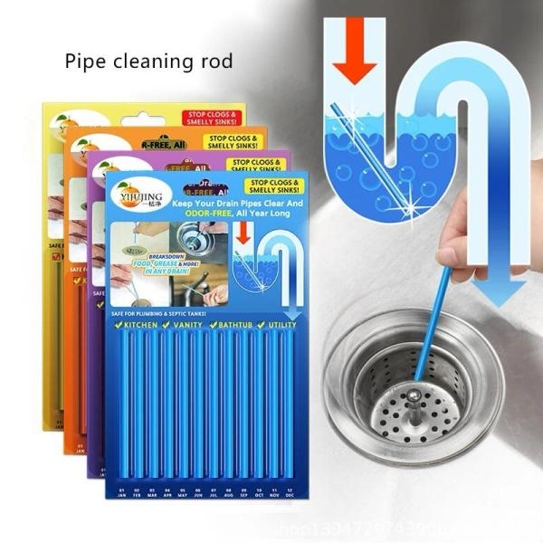 12/set Sani Sticks Oil Decontamination Kitchen Toilet Bathtub Drain Cleaner - Image 2