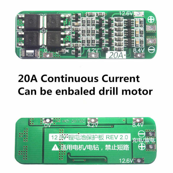12.6v 3s Bms (18650 Lithium Battery Protection Board Power Bank Cells Charging PCB) - Charger Protection PCB Board | - Image 3