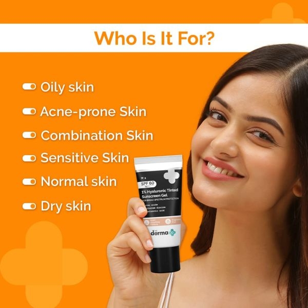 The Derma Co 1% Hyaluronic Tinted Sunscreen- 30g - Image 2