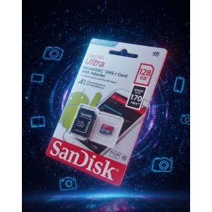 128GB SD Card/memory card with Adapter – Up to 170MB/s Speed