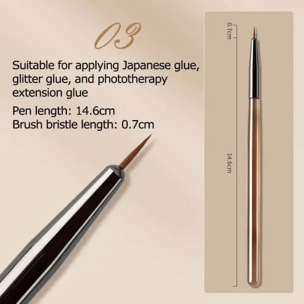 Professional Nail Art Brushes Set Japanese Style Classic Acrylic Liner Drawing Stripe Pen UV Gel Brushes Painting Manicure Tools - Image 4