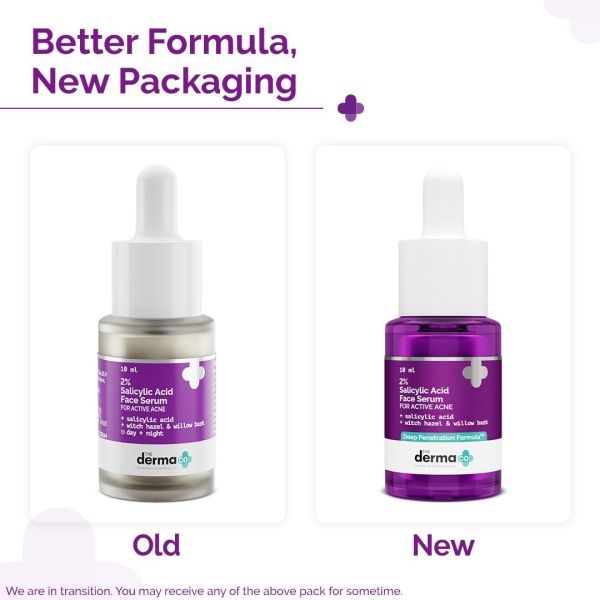 The Derma Co 2% Salicylic Acid Serum with Witch Hazel & Willow Bark for Active Acne - 10ml - Image 3