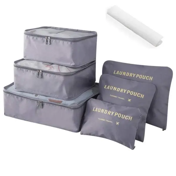 6 in 1Set Packing Cubes Laundry Pouch, Travel Storage Bag Organizers, Travel Luggage Organizer Pouch, Travel Organizer Bags - Image 2