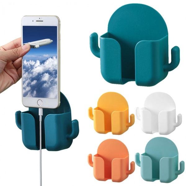 Phone Charging Bracket Wall Mounted Holder Bedside Stand Container Charger Hook For Jwellery Remote Keys Purse - Image 3