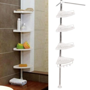 Adjustable Large Multi Bathroom Corner Shelf