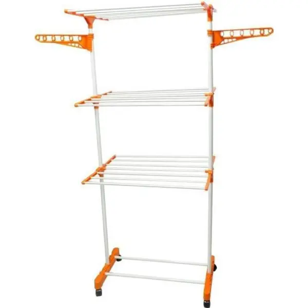 Carbon Steel, Plastic Floor Cloth Dryer Stand - Image 3