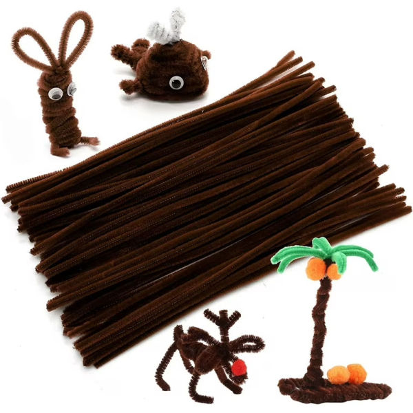 15 pcs pipe cleaner fuzzy wires for craft chenille stems - Image 2