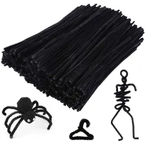 15 pcs pipe cleaner fuzzy wires for craft chenille stems