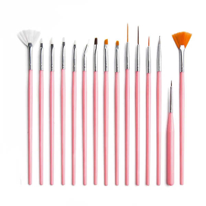 15 Pieces Nail Art Brush Set Professional Nail Painting Brushes