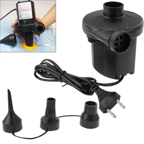150 Watt Electric Air Pump With 3 Nozzles, Air Pump for Quick Inflator/Deflator,Pomisty Camping Pump - Image 3