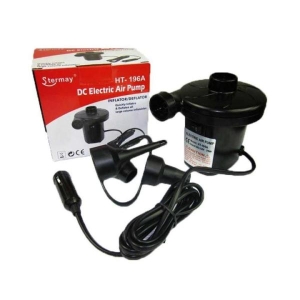 150 Watt Electric Air Pump With 3 Nozzles, Air Pump for Quick Inflator/Deflator,Pomisty Camping Pump