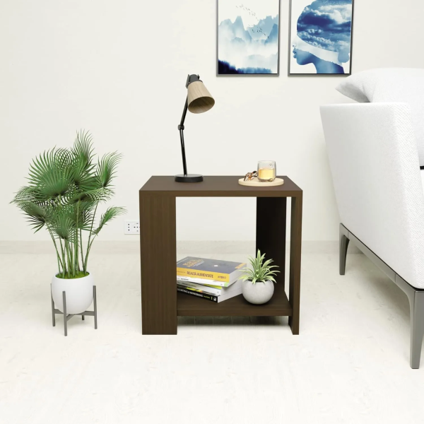 Light Engineered Wood Multipurpose Small Side Table for Living Room & Bedside with Storage Home Office Table - Image 4