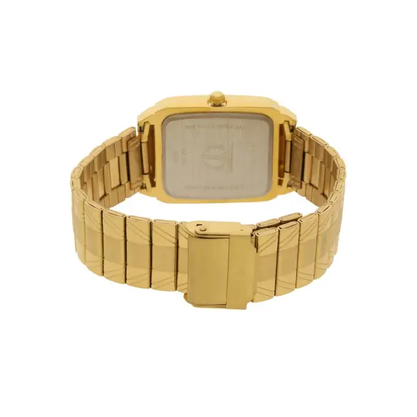 Titan Quartz Analog with Day and Date Champagne Dial Stainless Steel Strap Watch for Men - Image 4