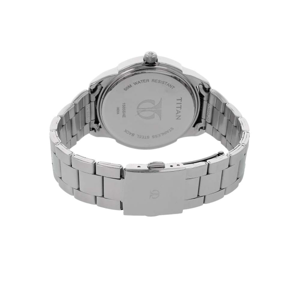 Titan Analog Blue Dial Stainless Steel Strap watch for Men - Image 4
