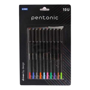 Pentonic Multicolour Ball Pen Set Of 10 Pcs By Mitrata