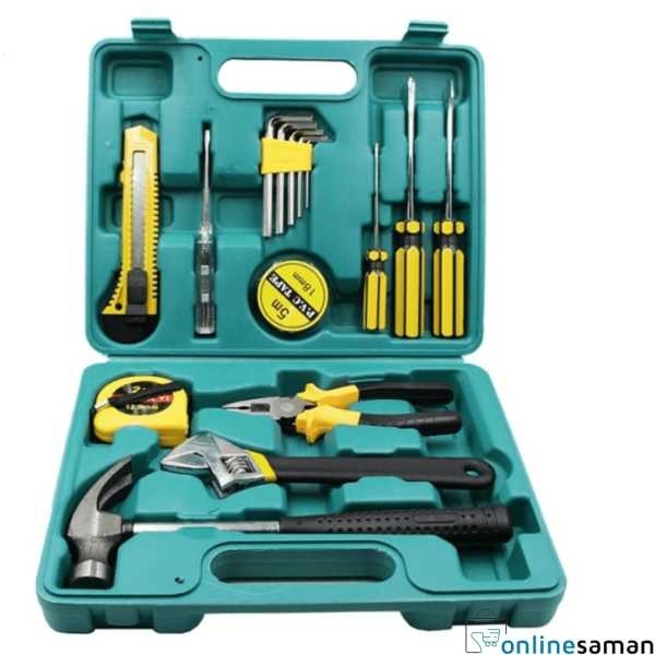 16 In 1 Multipurpose Tool Set For Home Use | Home Tool Essential Kit With Strudy Case | 16 Pieces Hand Tool Set - Image 2