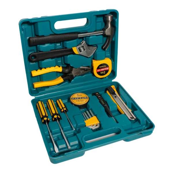 16 In 1 Multipurpose Tool Set For Home Use | Home Tool Essential Kit With Strudy Case | 16 Pieces Hand Tool Set - Image 3