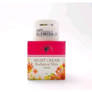 Night Cream Radiance Skin, Anti Blemish Cream - 10g