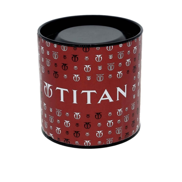 Titan Quartz Analog with Day and Date Champagne Dial Stainless Steel Strap Watch for Men - Image 5