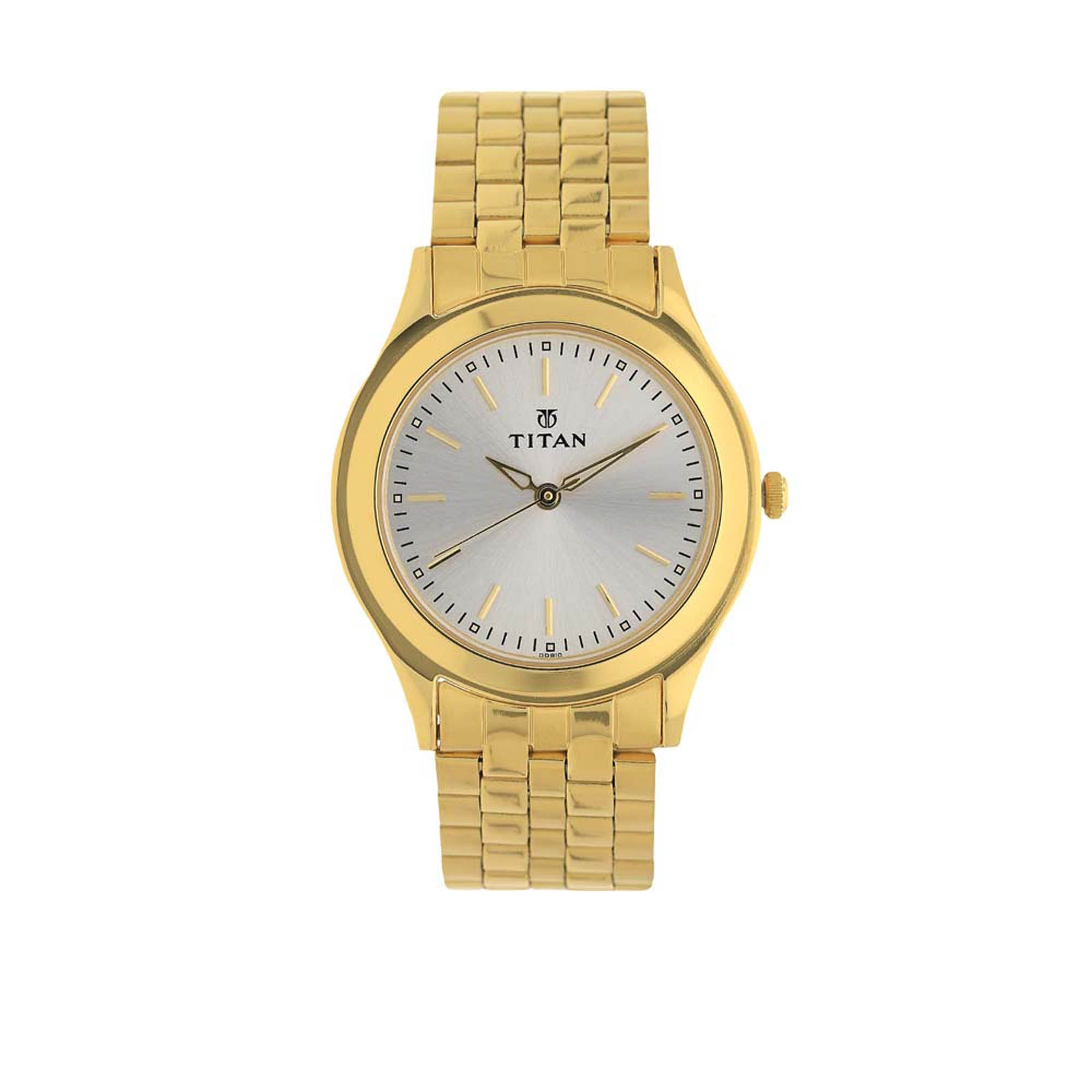 Titan Analog Silver Dial Stainless Steel Strap watch for Men