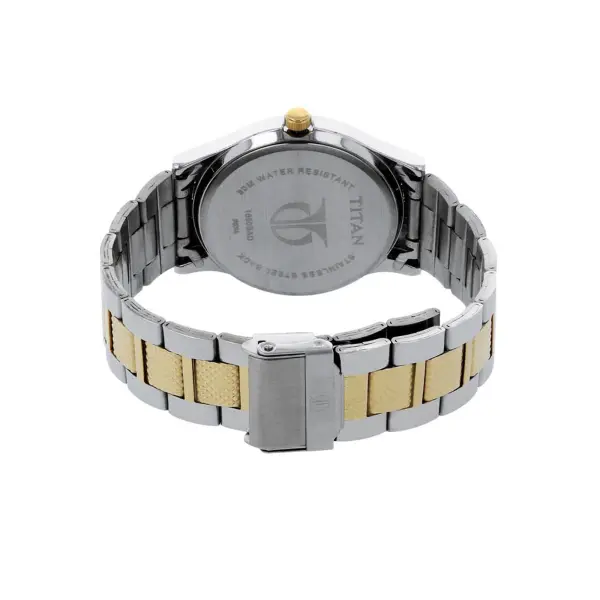 Titan Quartz Analog with Date Silver Dial Stainless Steel Strap Watch for Men - Image 4