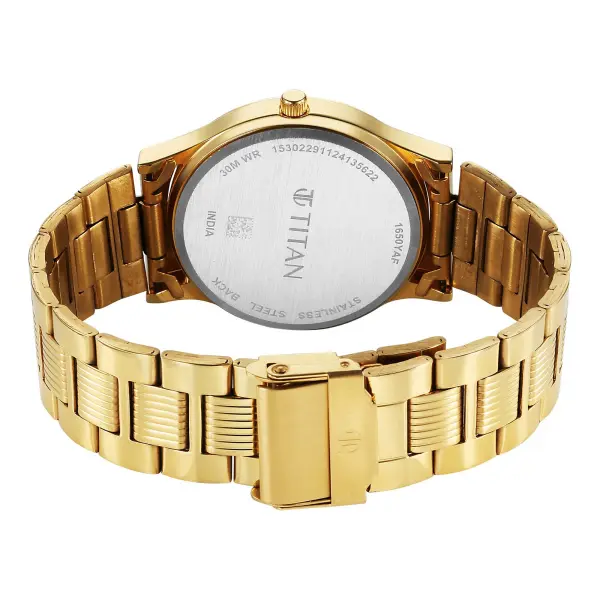 Titan Silver White Dial Alog Watch for Men (1650YM11) - Image 5