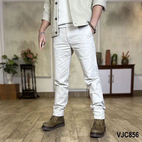 VIRJEANS (VJC856) Stretchable Cotton Straight Fit Pant For Men- All Colors - Image 5