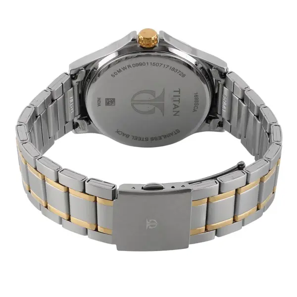 Titan Workwear Silver Dial Multi Stainless Steel Strap watch for Men - Image 4