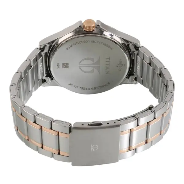 Titan Workwear Brown Dial Multi Stainless Steel Strap watch for Men - Image 4