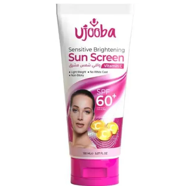 UJOOBA Sensitive Brightening SunScreen Vitamin c - Light Weight, No White Cast, Non Sticky 150ml - Image 2