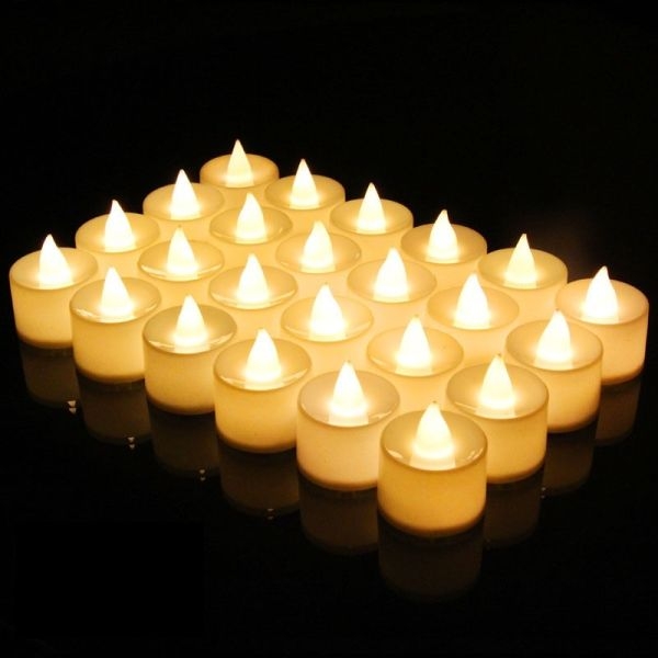 Flameless small LED Tea Light Candle - set of 24 - Image 3