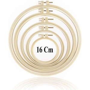 16Cm Embroidery Hoop Ring Frame Adjustable Handy Sewing Circle for Needle Art & Design
