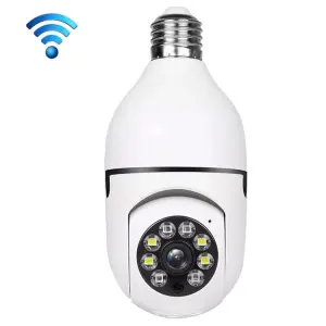 Wireless Panoramic Bulb 360° Ip Camera ,2.0Mp, Fisheye Vision, Night Visio, Smart Monitoring System