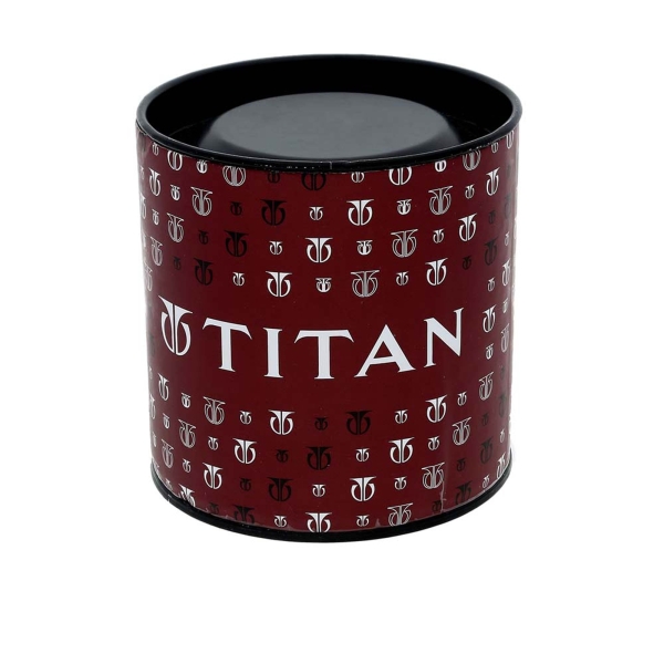 Titan Quartz Analog with Date Champagne Dial Stainless Steel Strap Watch for Men - Image 5